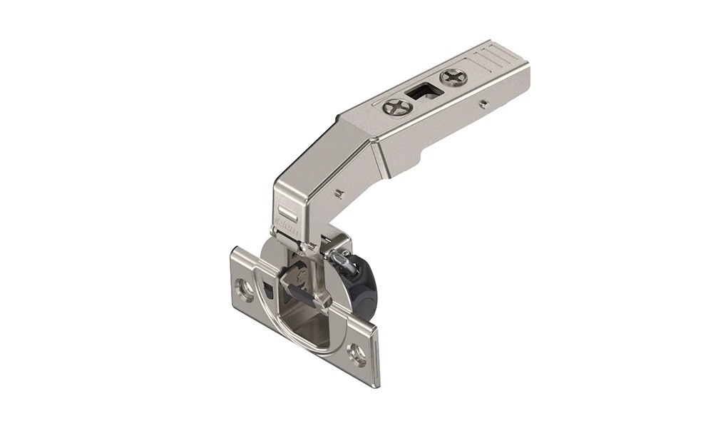 Bisagra Hafele Metalla con pistón pilastra 90° con base