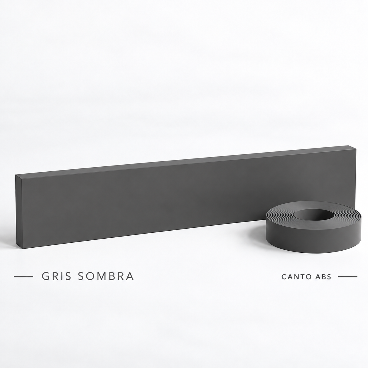 Canto ABS Gris Sombra 23X040 — foto 2