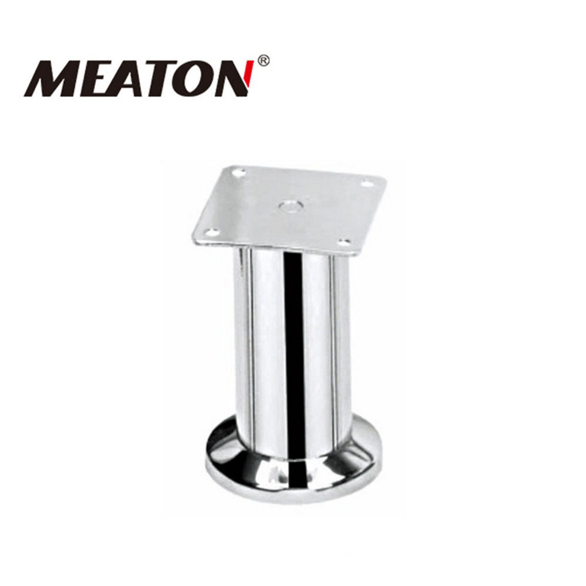 Pata metálica corta cromada 45 x 100 mm