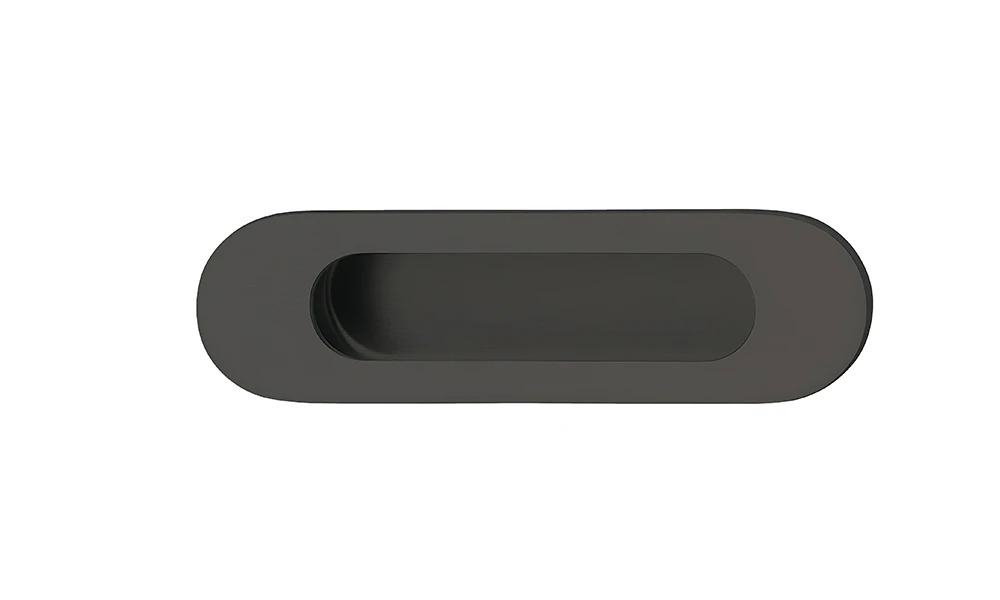 Tirador cubeta Hafele inox negro 130 mm